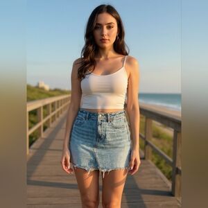 American Eagle Outfitters Blue Denim Mini Skirt